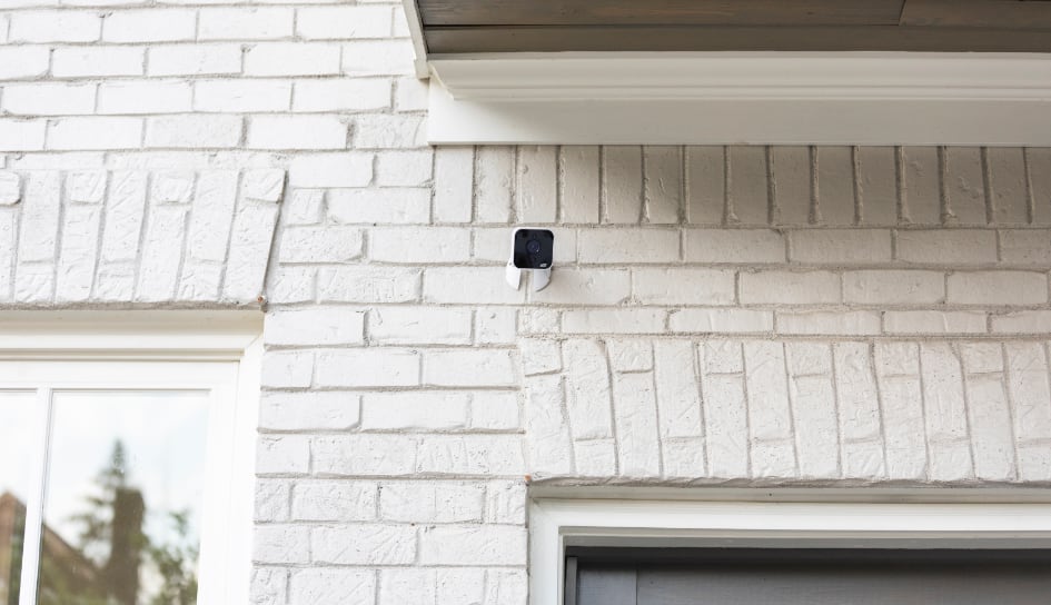 ADT outdoor camera on a Cincinnati home